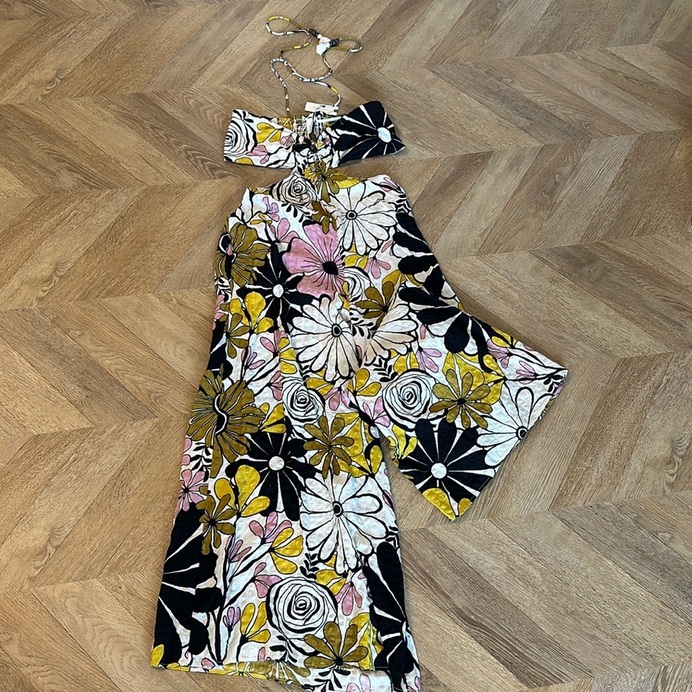 Anthropologie Bead Wide Leg Jumpsuit - Picture 5 of 9